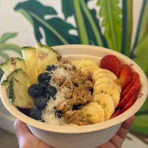Organic Acai bowl, vegan at The Plantisserie, Miami