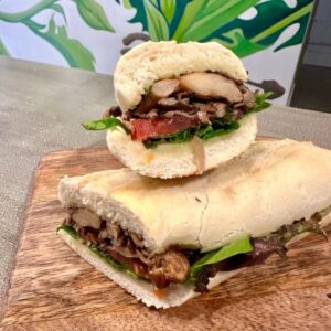 Churrasco Sandwich, vegan at The Plantisserie, Miami