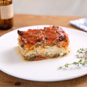 Lasagna, vegan at The Plantisserie, Miami
