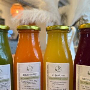 Fresh Organic Juices, vegan at The Plantisserie, Miami